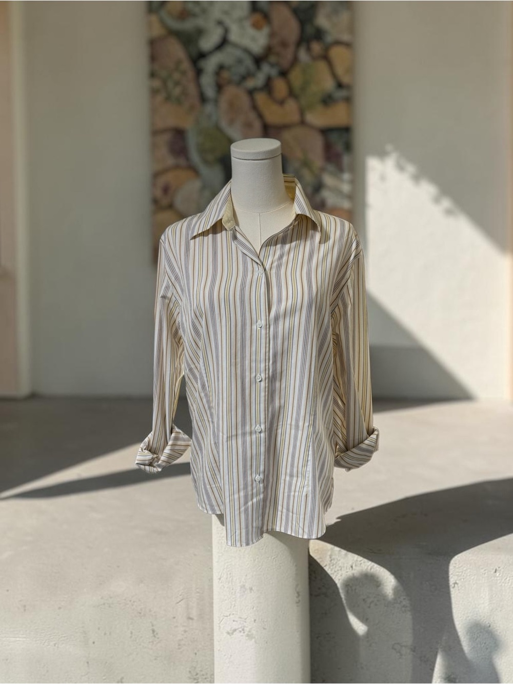 Casual Corner Non-Iron Fitted Shirt SZ LG